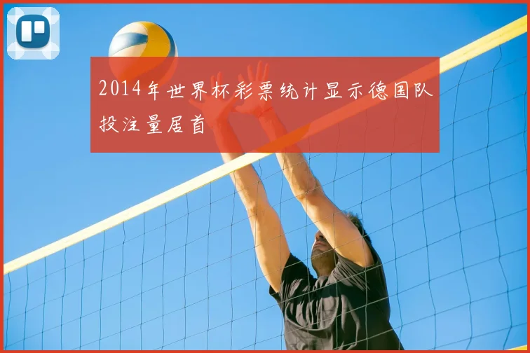 2014年世界杯彩票统计显示德国队投注量居首