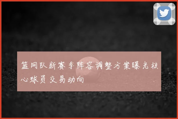 篮网队新赛季阵容调整方案曝光核心球员交易动向
