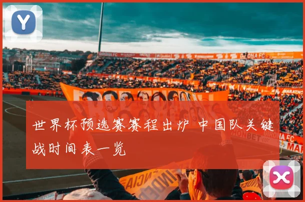 世界杯预选赛赛程出炉 中国队关键战时间表一览